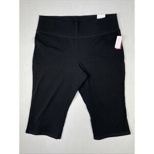 LIVI Lane Bryant Leggings Womens 22/24 Black Signature Stretch Cotton Activewear